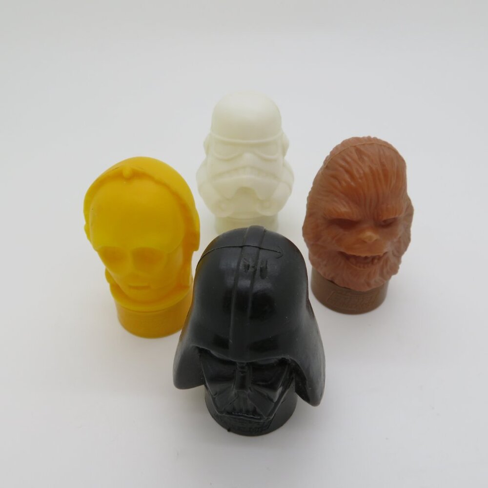 Vintage Topps Star Wars Candy Container C-3PO Stormtrooper Chewbacca Darth Vader